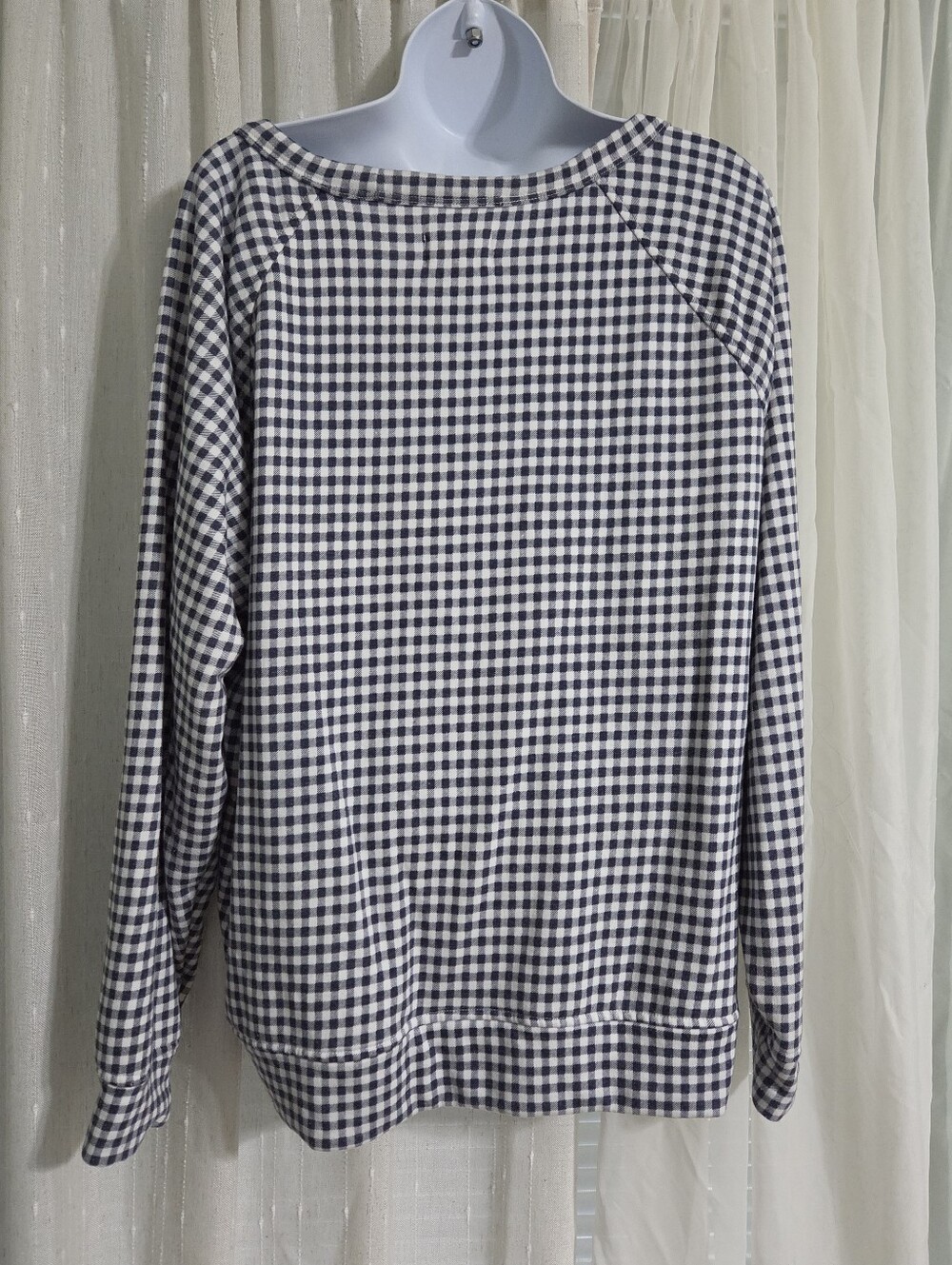Lou & Grey Navy and White Checked Pullover - Picture 2 of 4